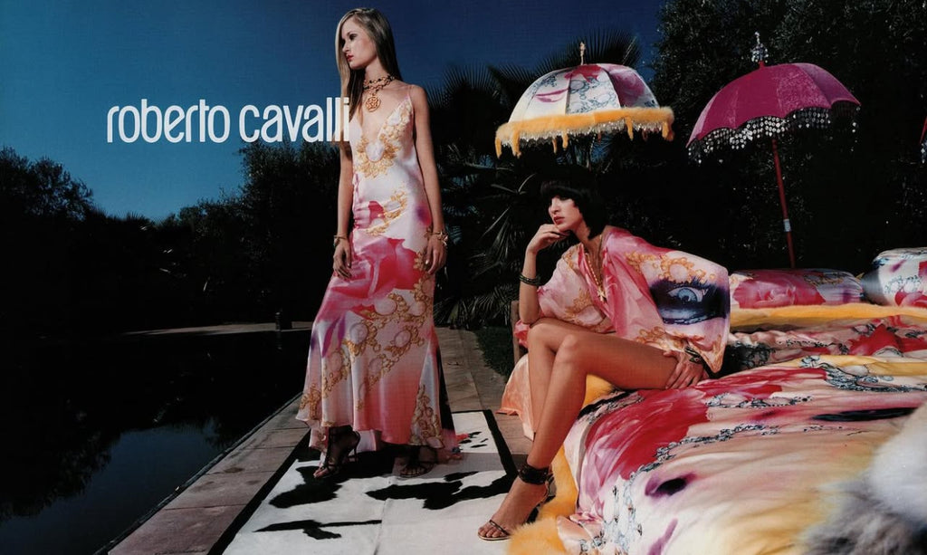 Roberto Cavalli S/S 2001 maxi silk dress
