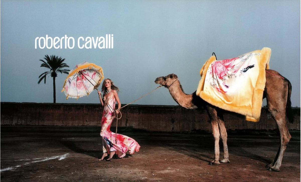 Roberto Cavalli SS 2001 Long-sleeved eye t-shirt