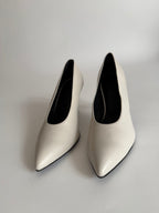 Ice leather pumps