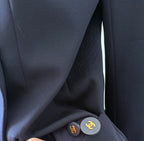 Chanel dark blue jacket blazer vintage 90s