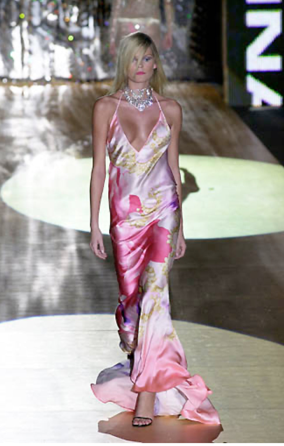 Roberto Cavalli S/S 2001 Runway silk dress