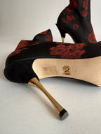 Dolce & Gabbana flowered sock boot