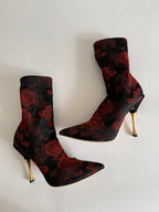 Dolce & Gabbana flowered sock boot