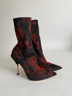 Dolce & Gabbana flowered sock boot