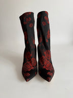 Dolce & Gabbana flowered sock boot