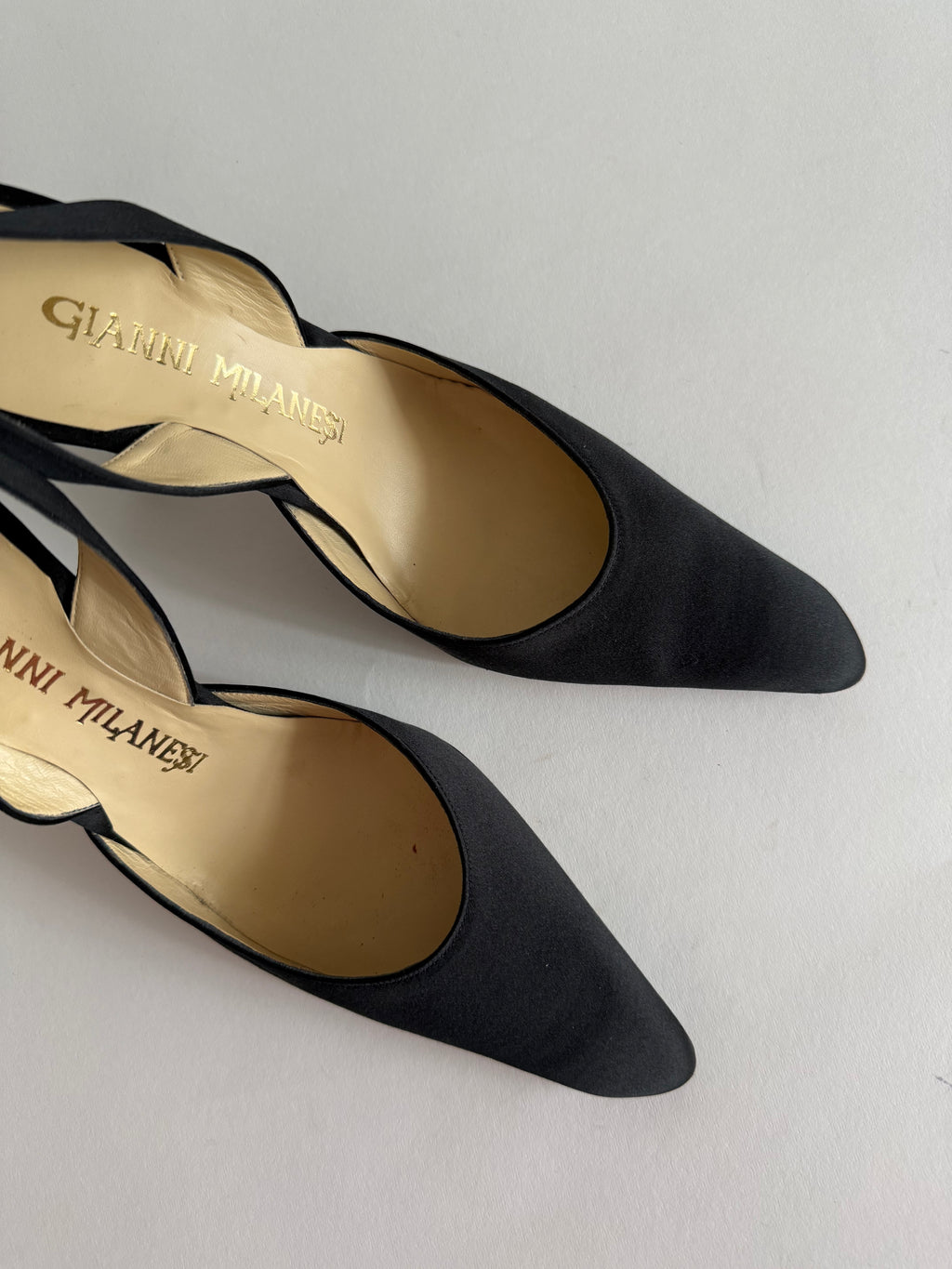 Slingback 90s silk black