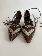 Vintage heeled and lace shoes