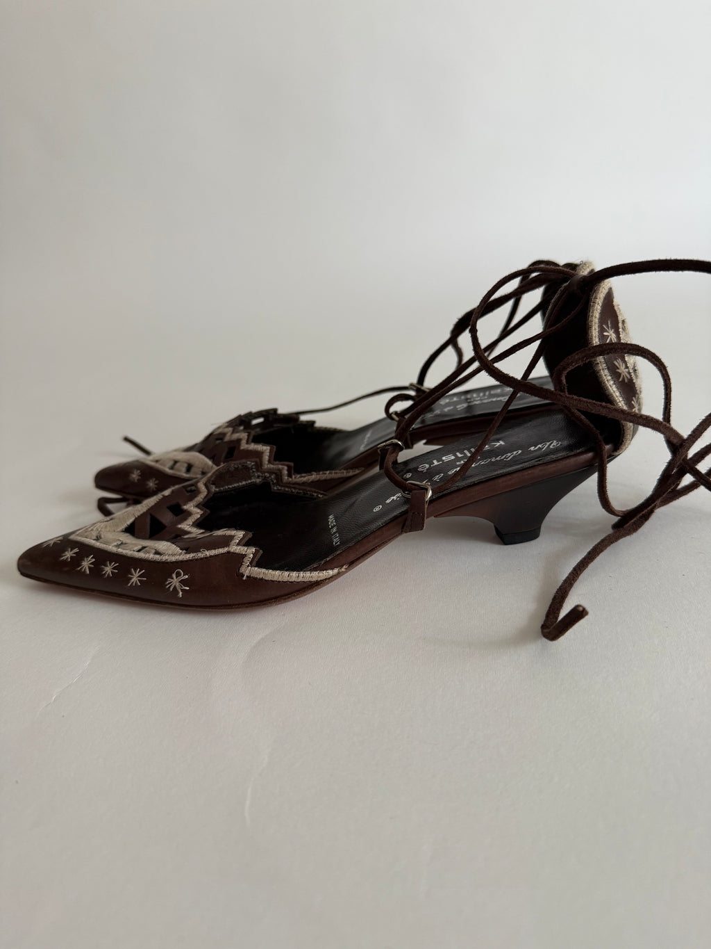 Vintage heeled and lace shoes