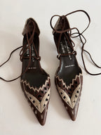 Vintage heeled and lace shoes