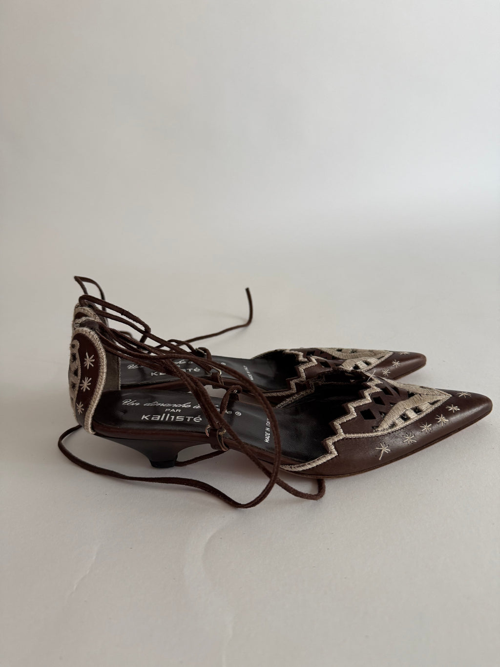 Vintage heeled and lace shoes