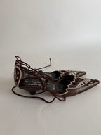 Vintage heeled and lace shoes