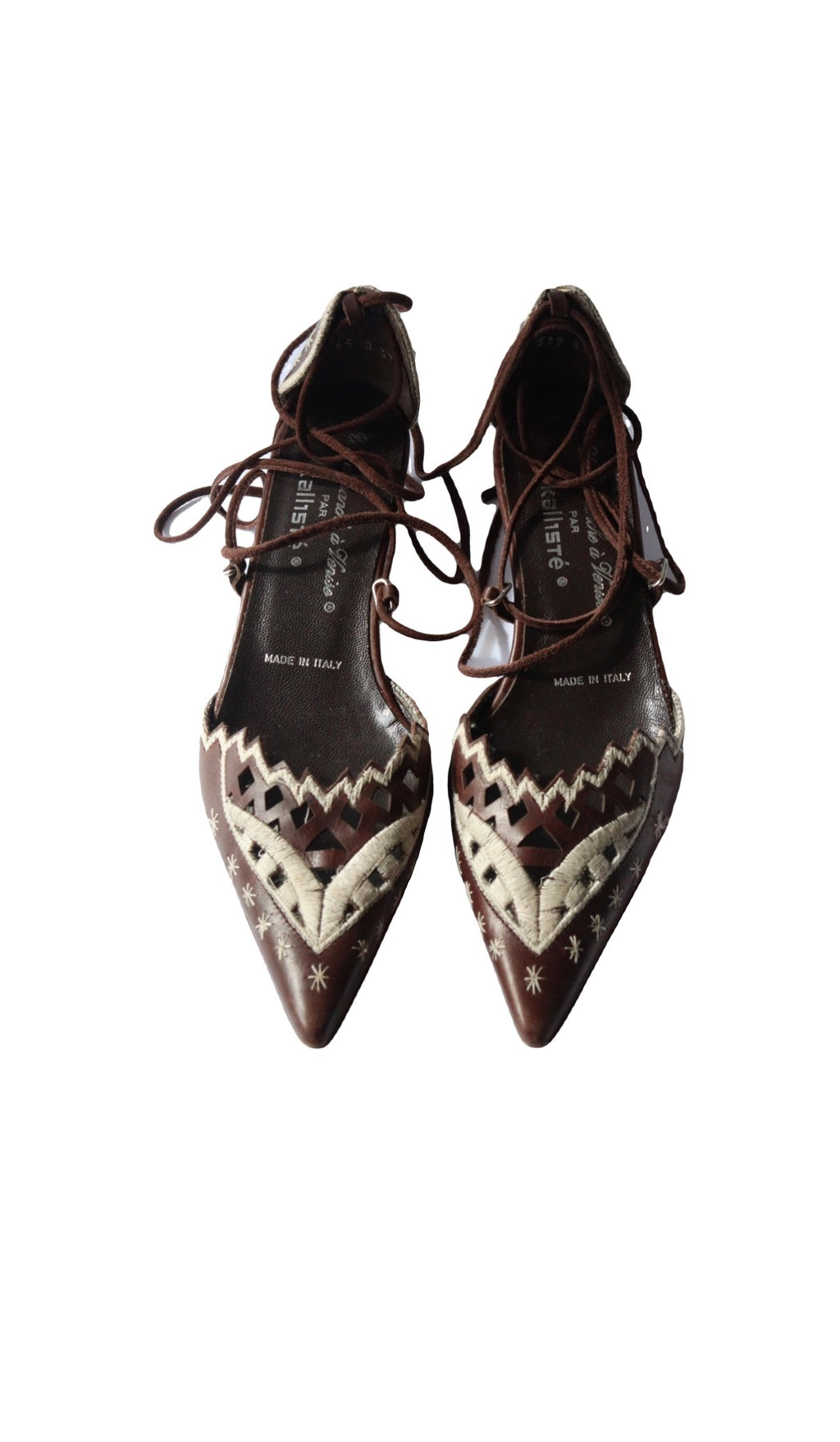 Vintage heeled and lace shoes