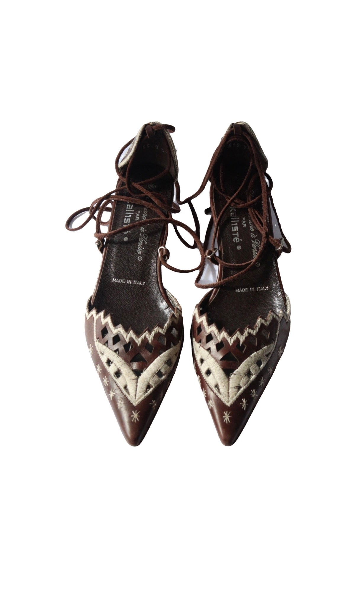 Vintage heeled and lace shoes