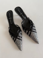 Vintage leather mules