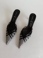Vintage leather mules