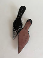 Vintage leather mules