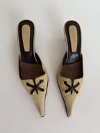Mules suede beige Anna F.