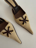 Mules suede beige Anna F.