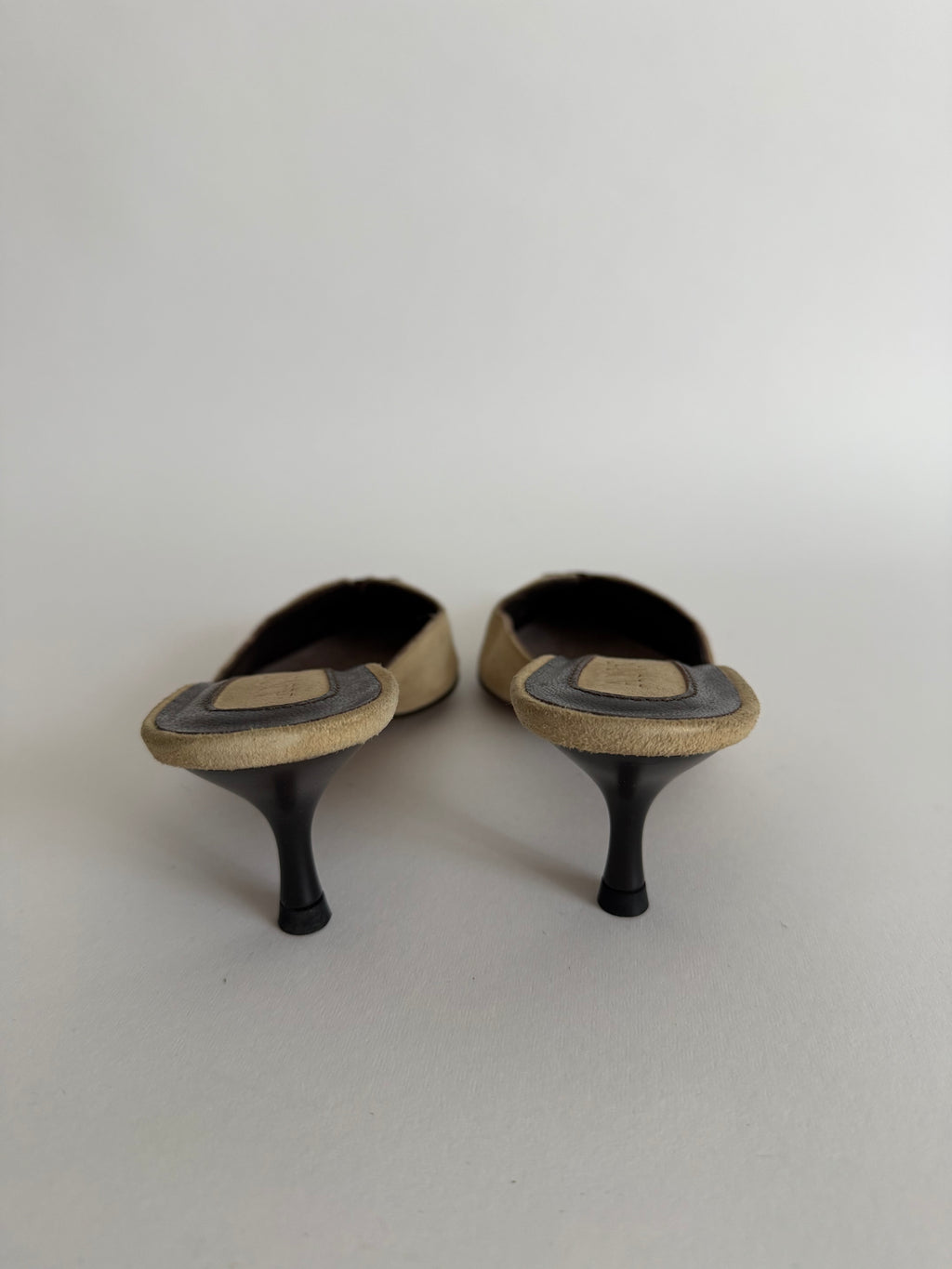 Mules suede beige Anna F.
