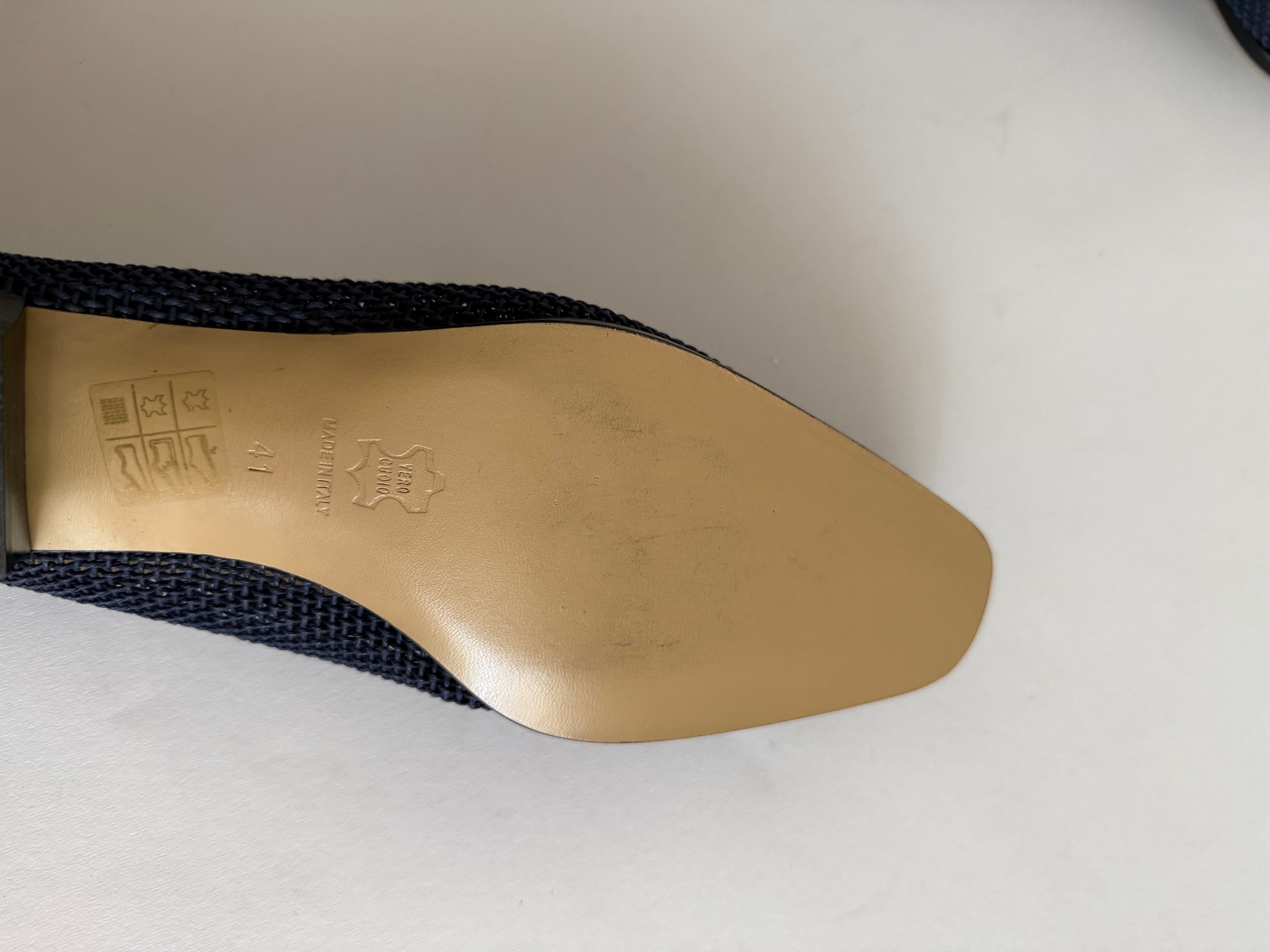 Moccasin blue net vintage