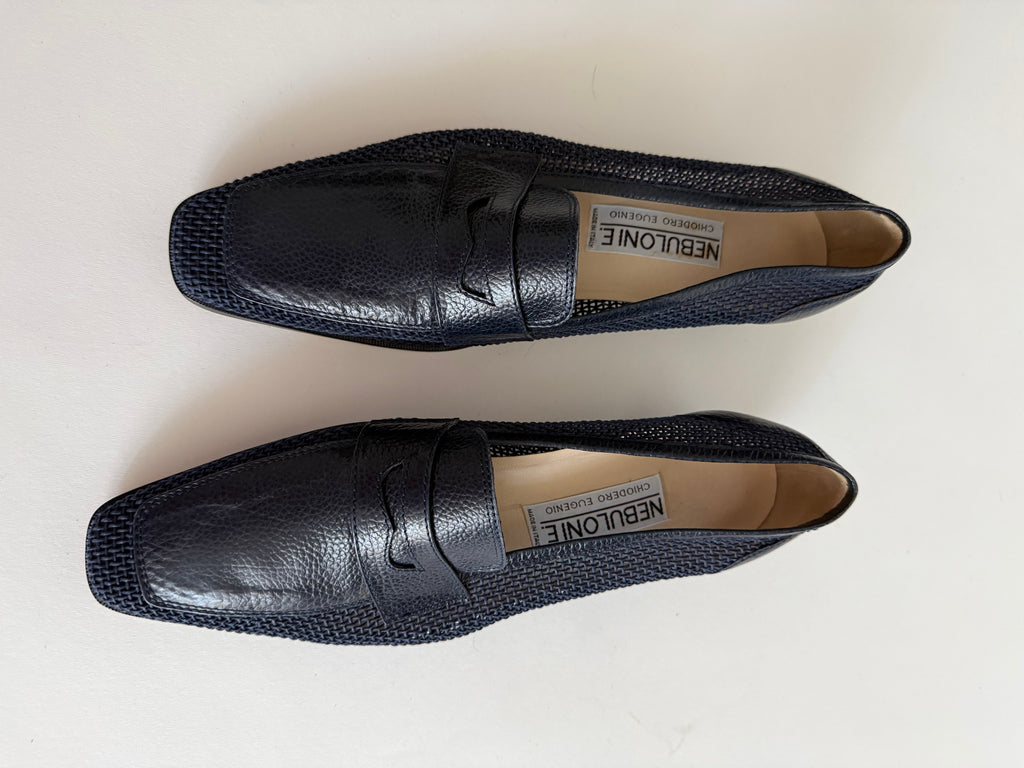 Moccasin blue net vintage
