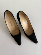 Chanel 2000s suede vintage heels