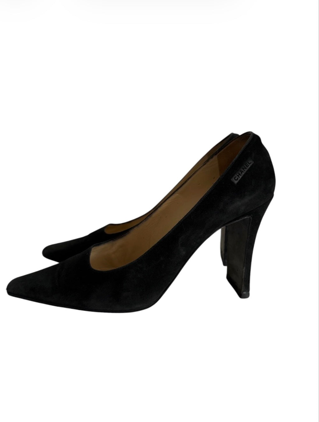 Chanel 2000s suede vintage heels