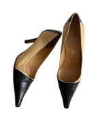 Chanel heels bicolor