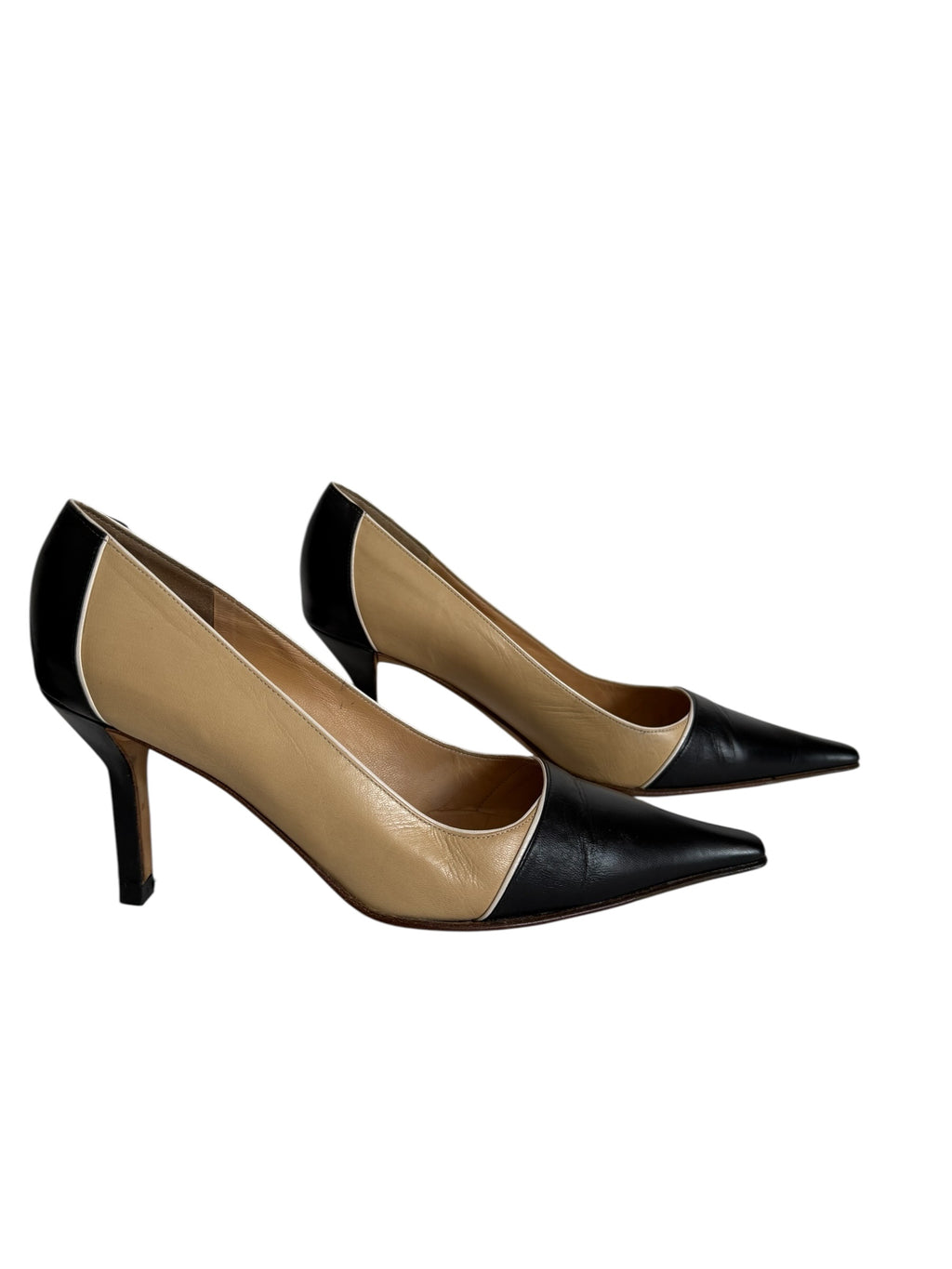 Chanel heels bicolor