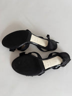 Chanel Camelia sandals satin