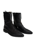 Leather black boots