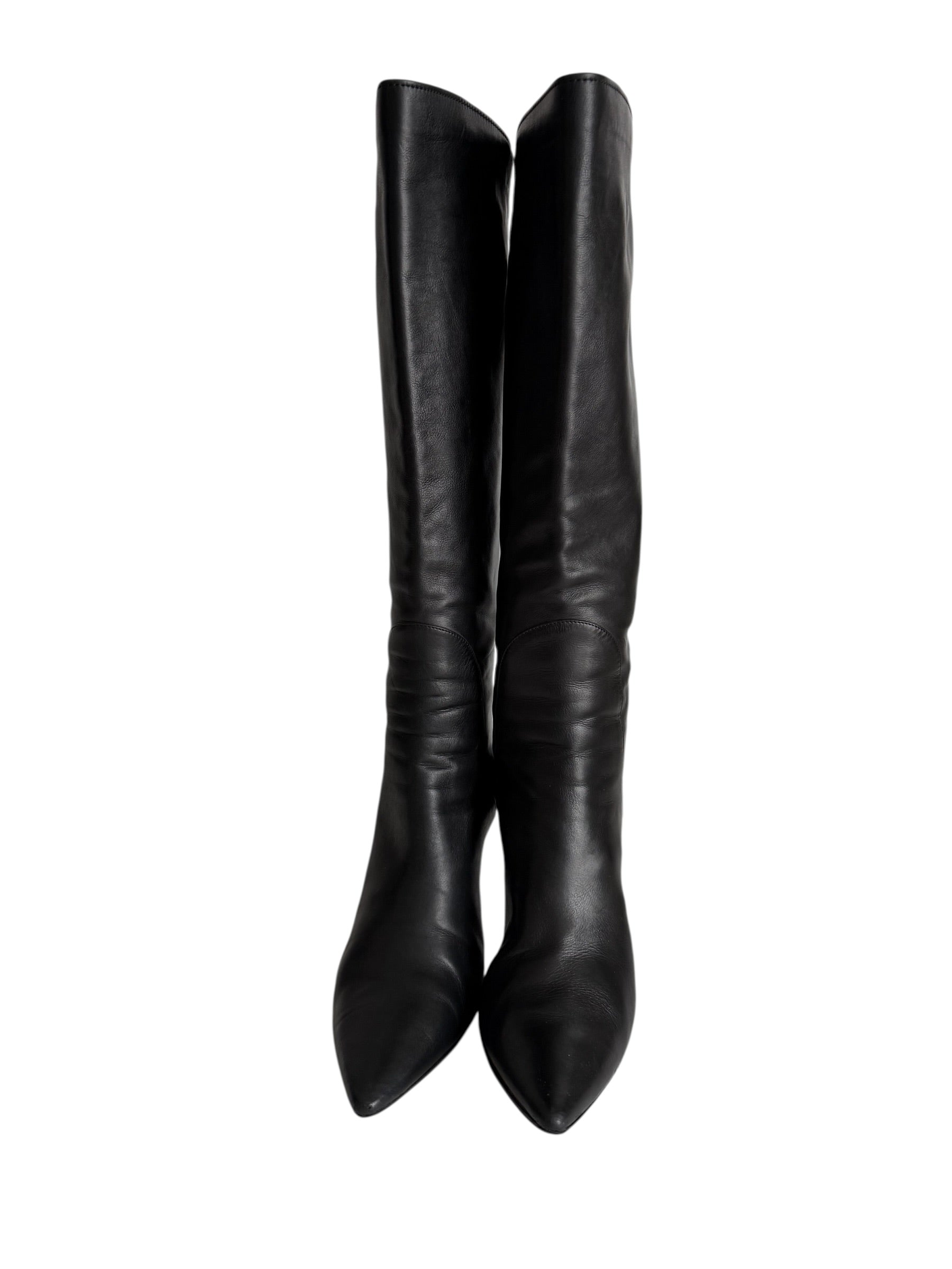 Giorgio Armani black leather boots