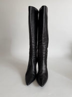 Giorgio Armani black leather boots