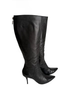 Giorgio Armani black leather boots