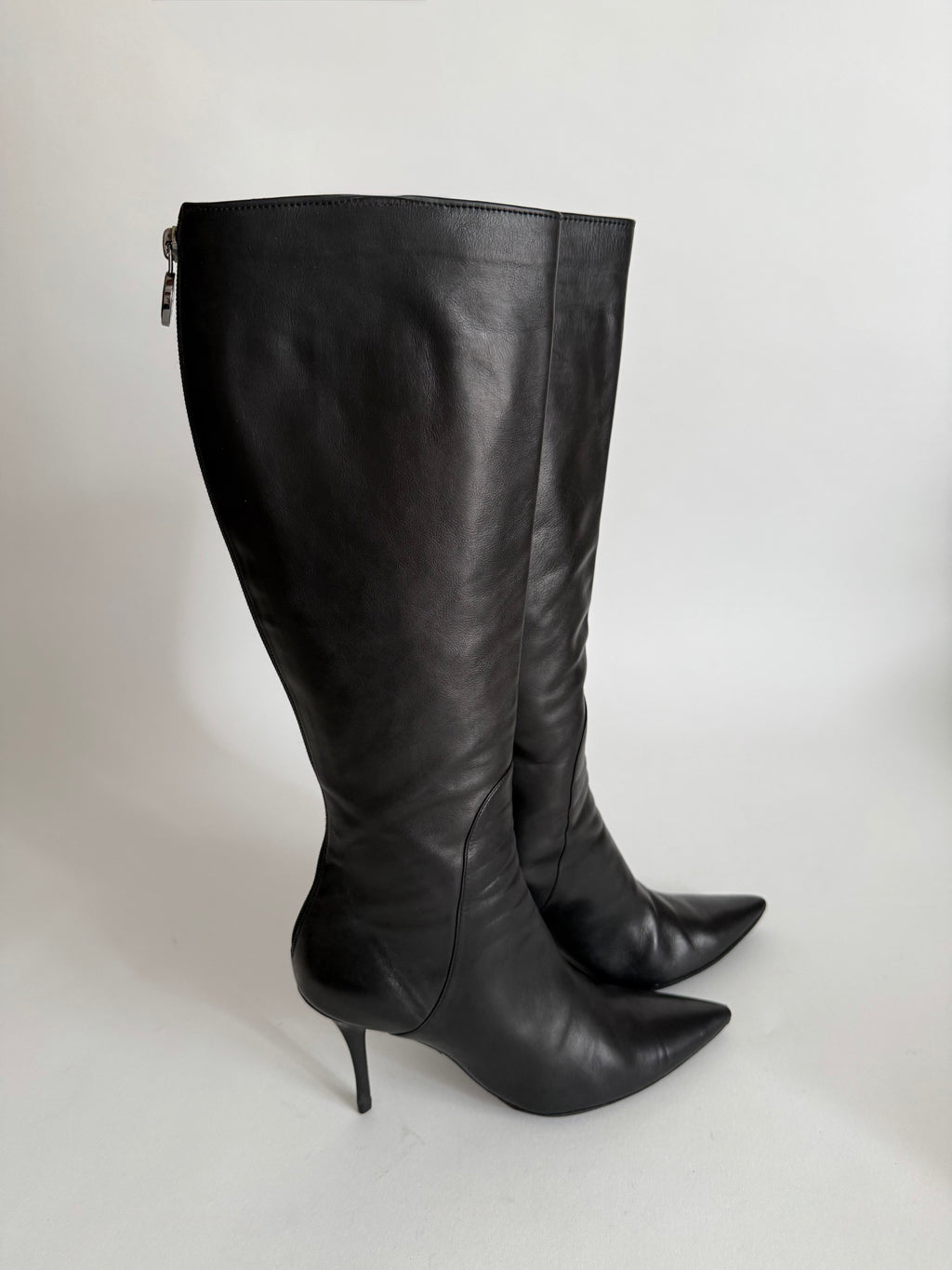 Giorgio Armani black leather boots