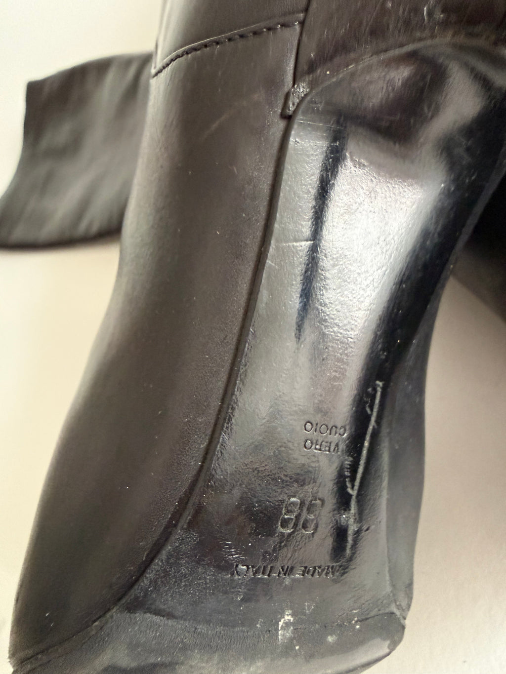 Giorgio Armani black leather boots