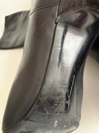 Giorgio Armani black leather boots