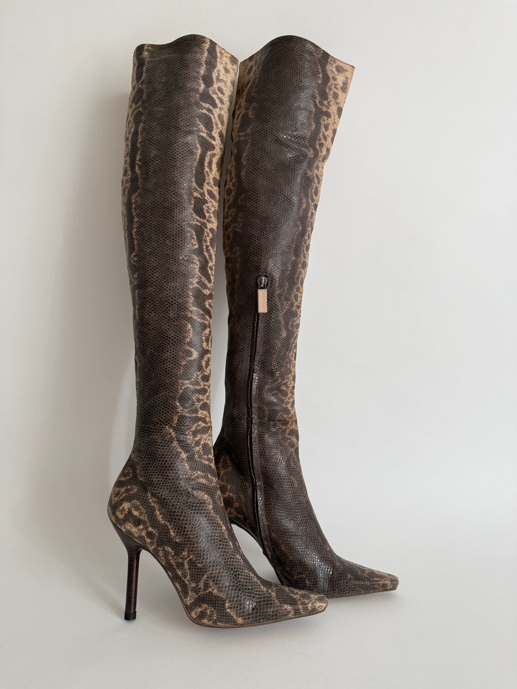 Gucci F/W 1999 Runway Karung snake boots