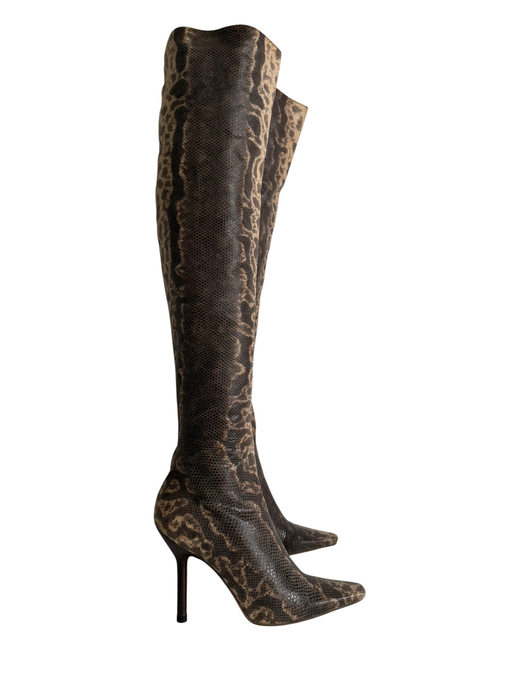 Gucci F/W 1999 Runway Karung snake boots