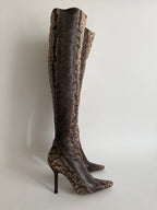 Gucci F/W 1999 Runway Karung snake boots
