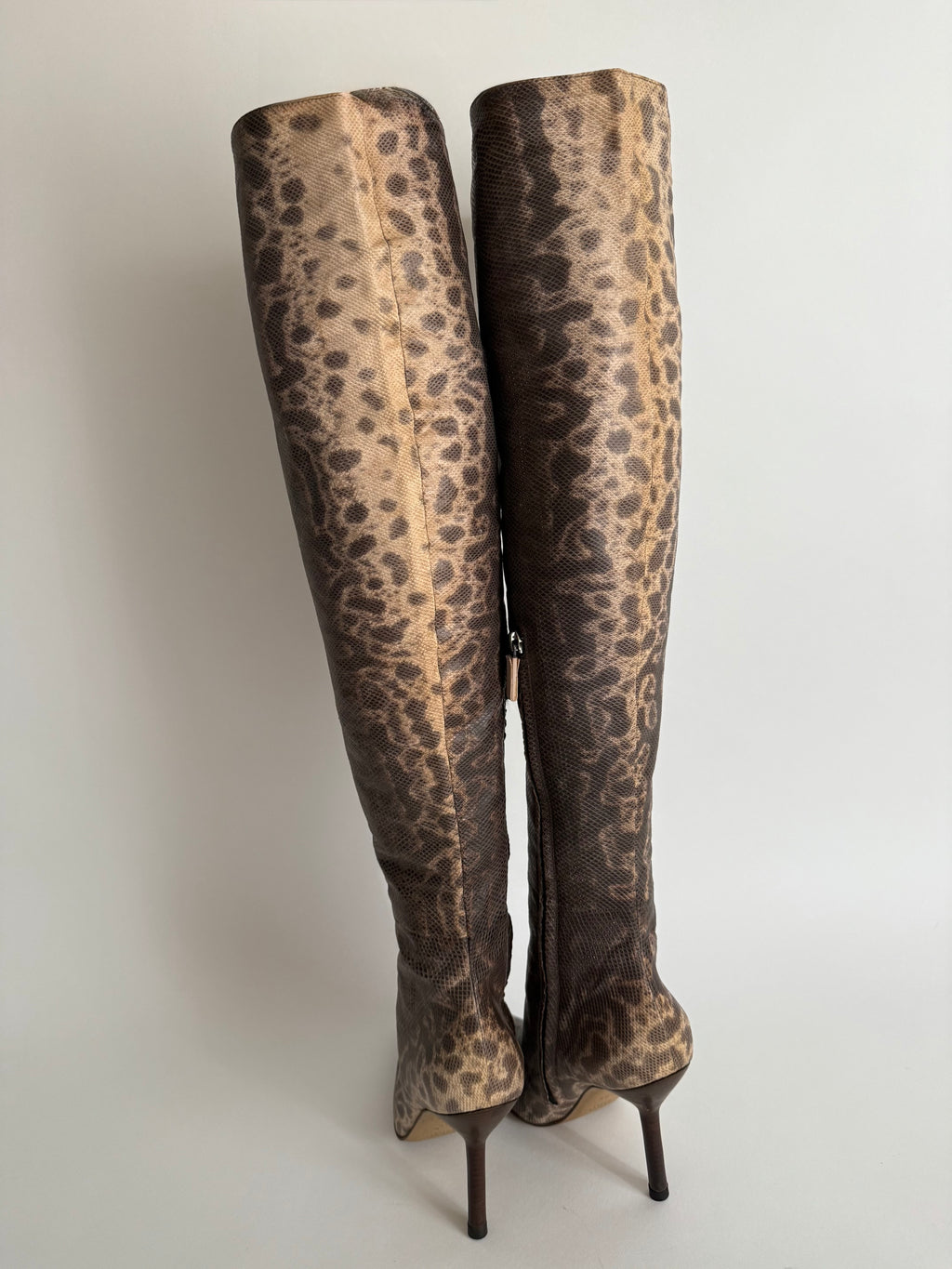 Gucci F/W 1999 Runway Karung snake boots