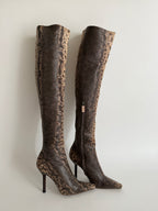 Gucci F/W 1999 Runway Karung snake boots
