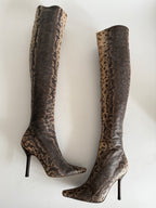 Gucci F/W 1999 Runway Karung snake boots