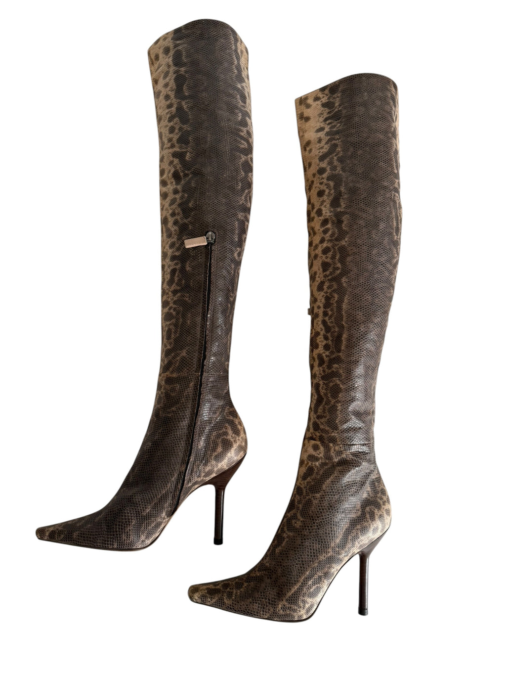 Gucci F/W 1999 Runway Karung snake boots