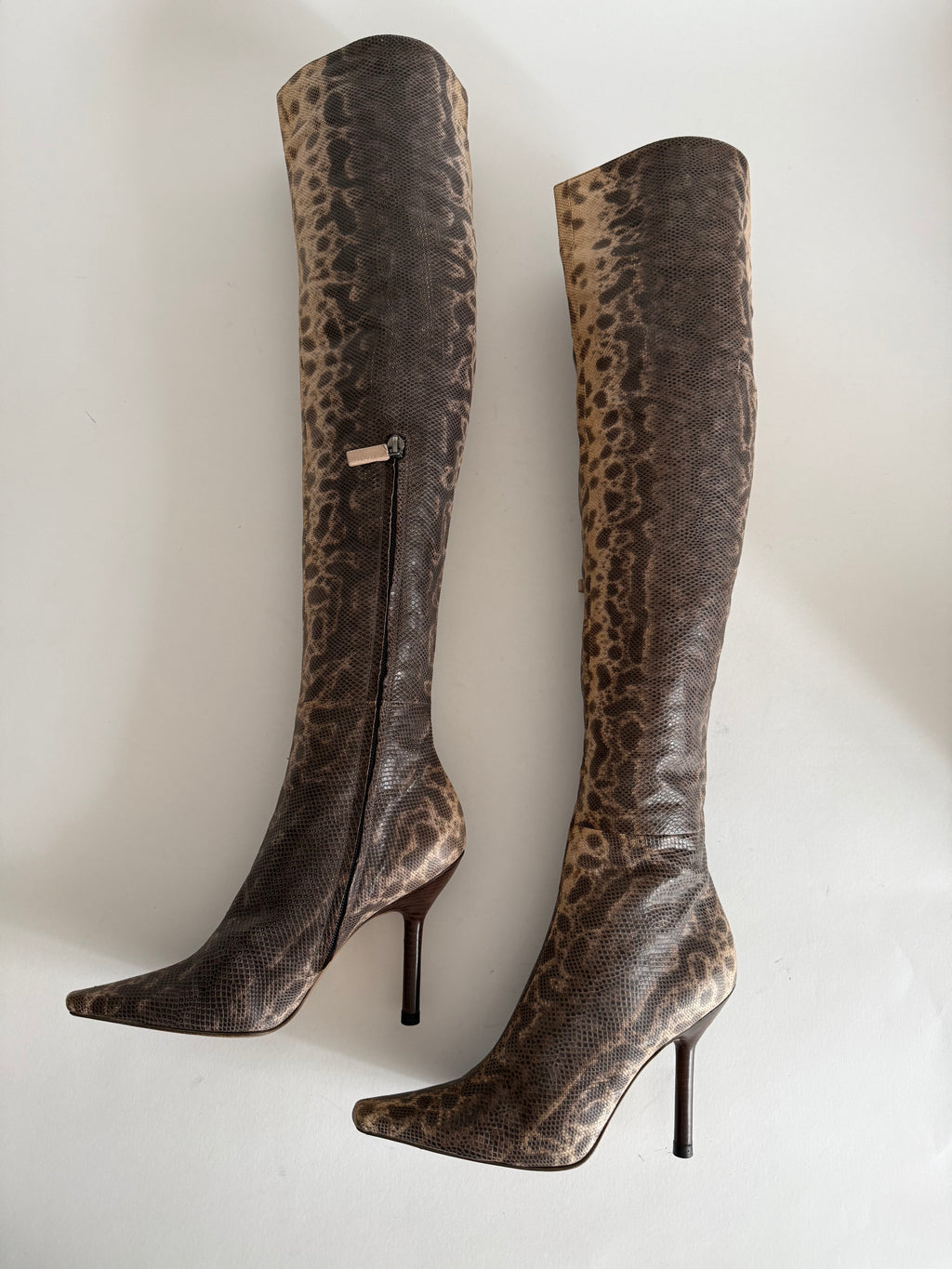 Gucci F/W 1999 Runway Karung snake boots