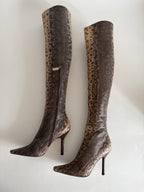 Gucci F/W 1999 Runway Karung snake boots