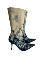 Roberto Cavalli F/W 2001 painted boots