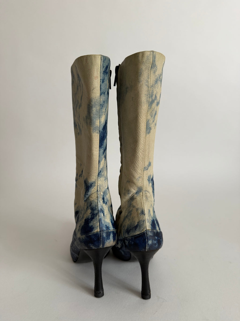 Roberto Cavalli F/W 2001 painted boots