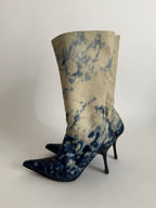 Roberto Cavalli F/W 2001 painted boots