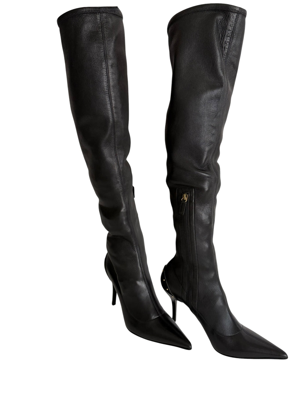 Gucci F/W 2003 over knee studs boots